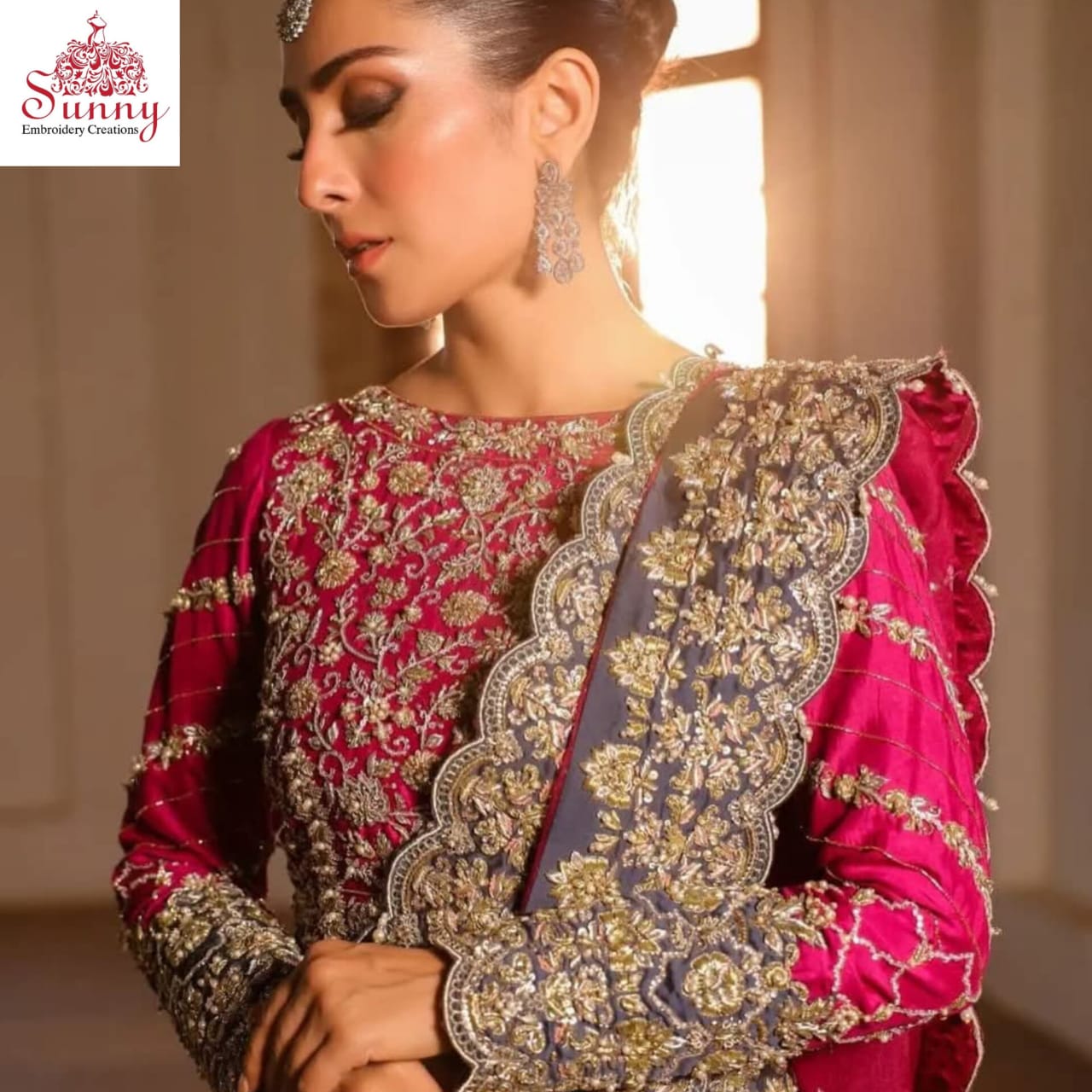 Royal Flush Bridal Dress - SUNNY Embroidery Creations