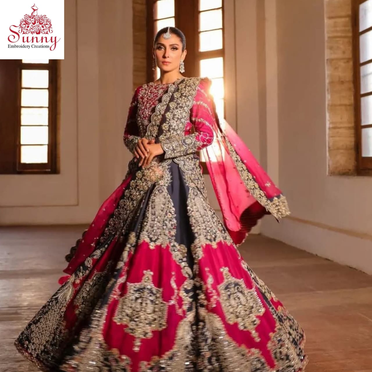 Royal Flush Bridal Dress - SUNNY Embroidery Creations