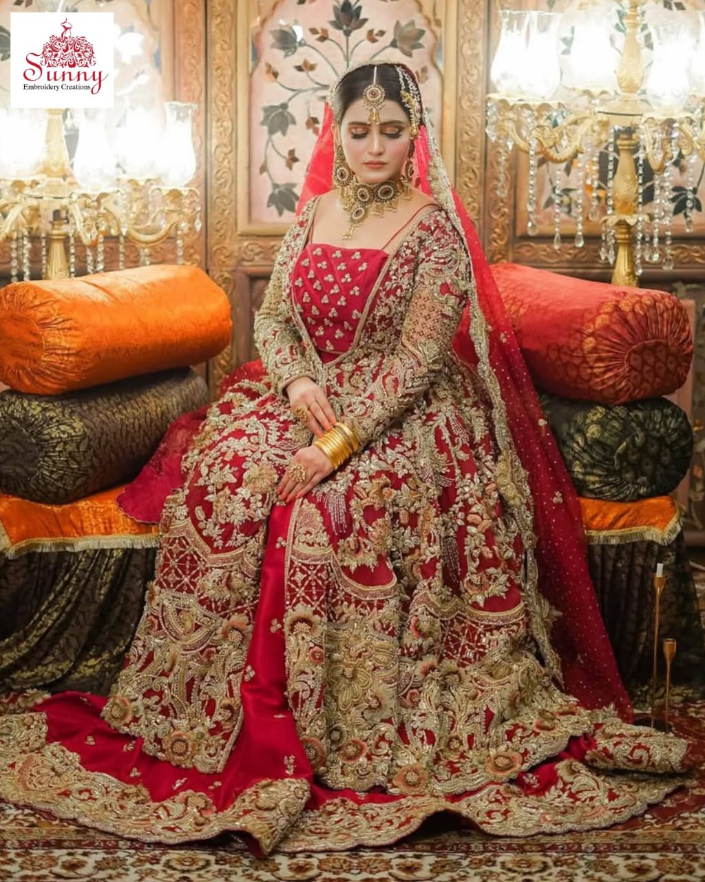 Love In Red Bridal Wear - SUNNY Embroidery Creations