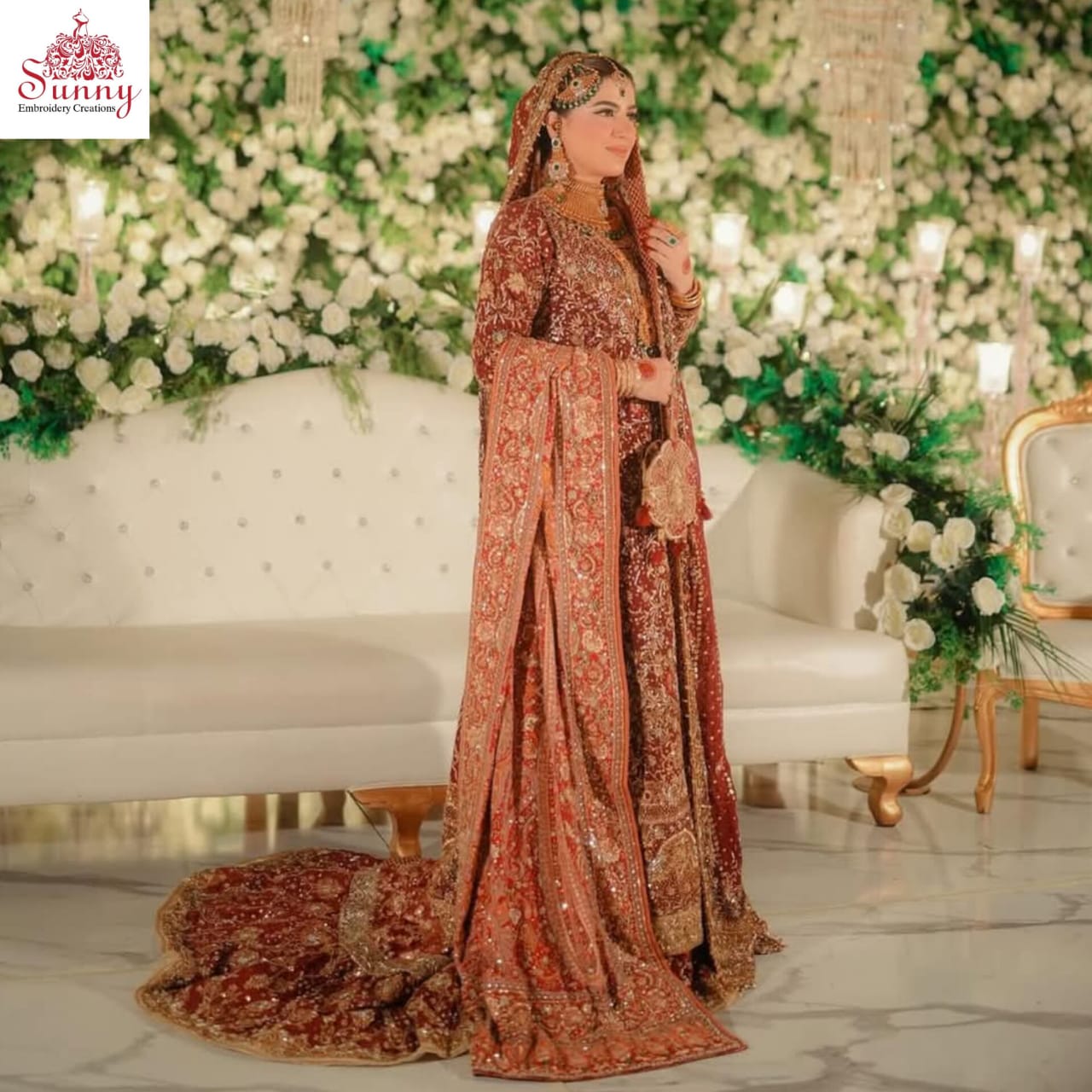 Gloden Glow Bridal Wear - SUNNY Embroidery Creations
