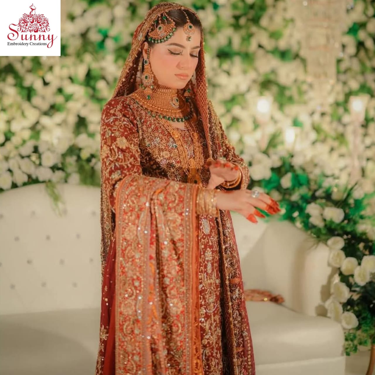 Gloden Glow Bridal Wear - SUNNY Embroidery Creations