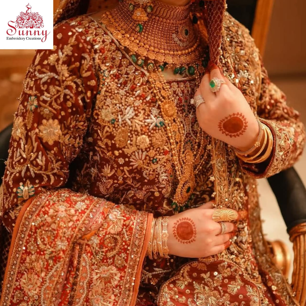Gloden Glow Bridal Wear - SUNNY Embroidery Creations