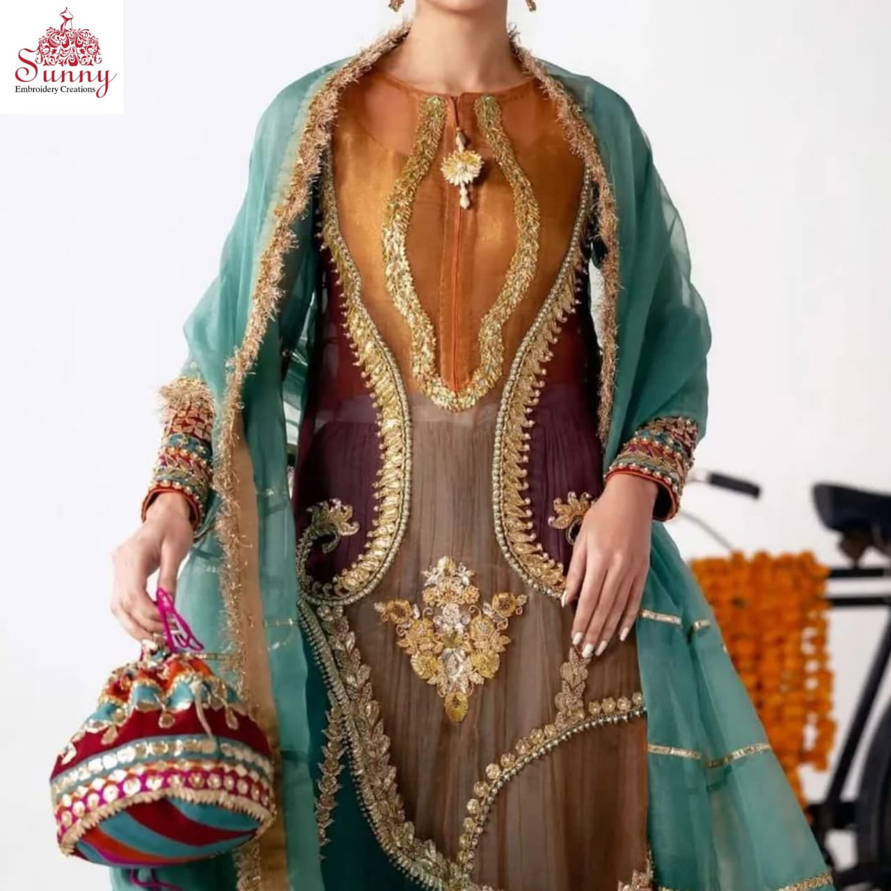 Traditional Tapestry Party Wear - SUNNY Embroidery Creations