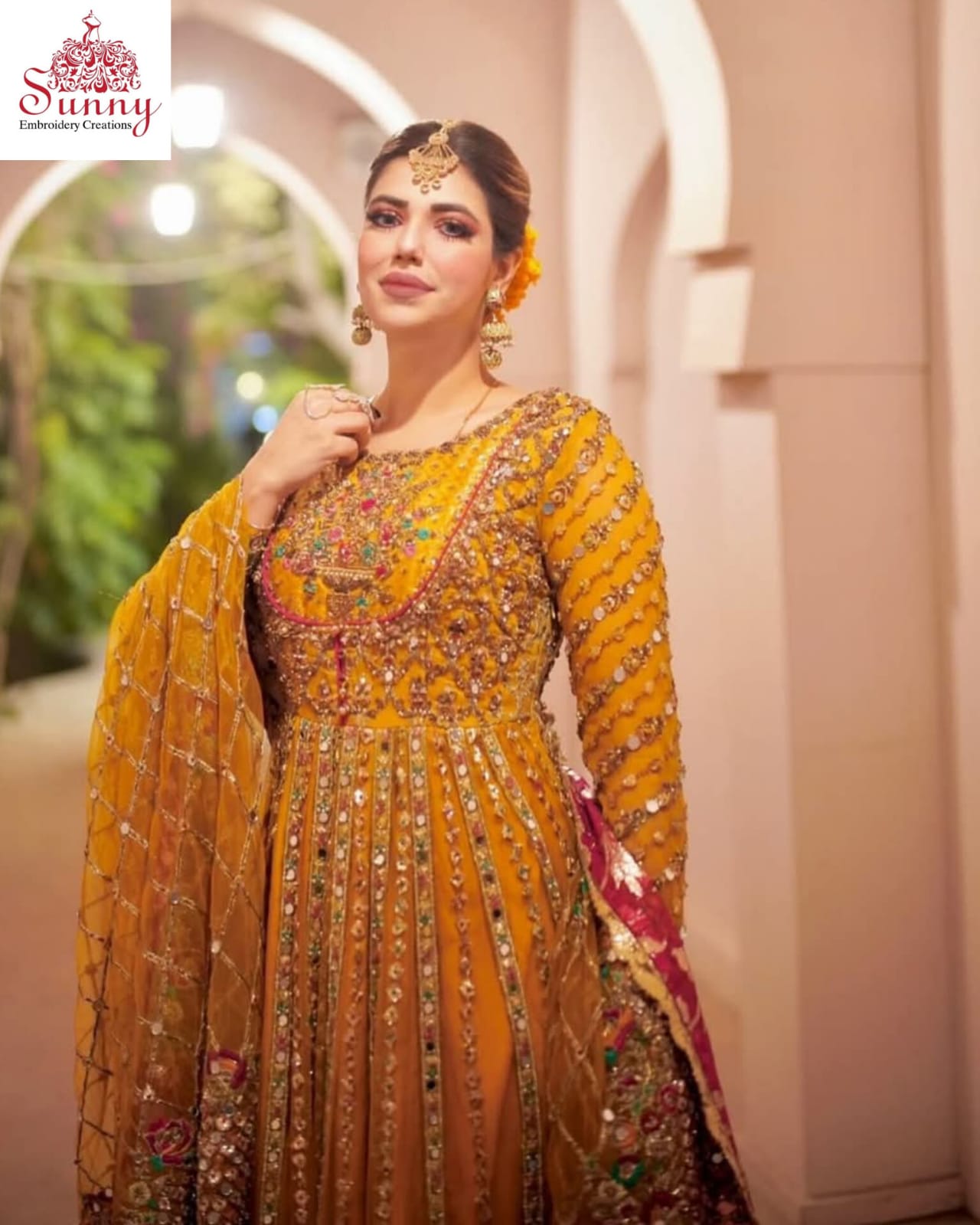 Mehndi Magic Party Wear - SUNNY Embroidery Creations