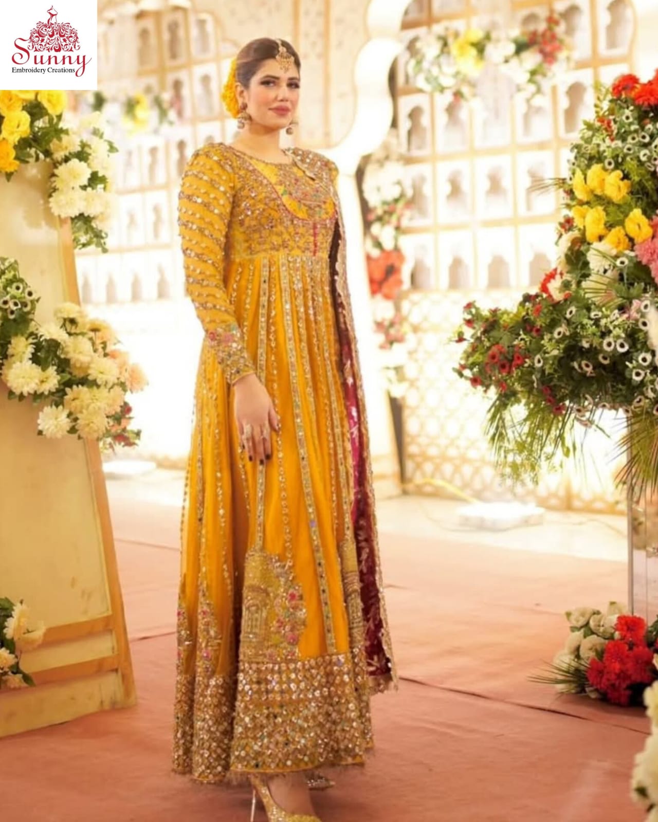Mehndi Magic Party Wear - SUNNY Embroidery Creations