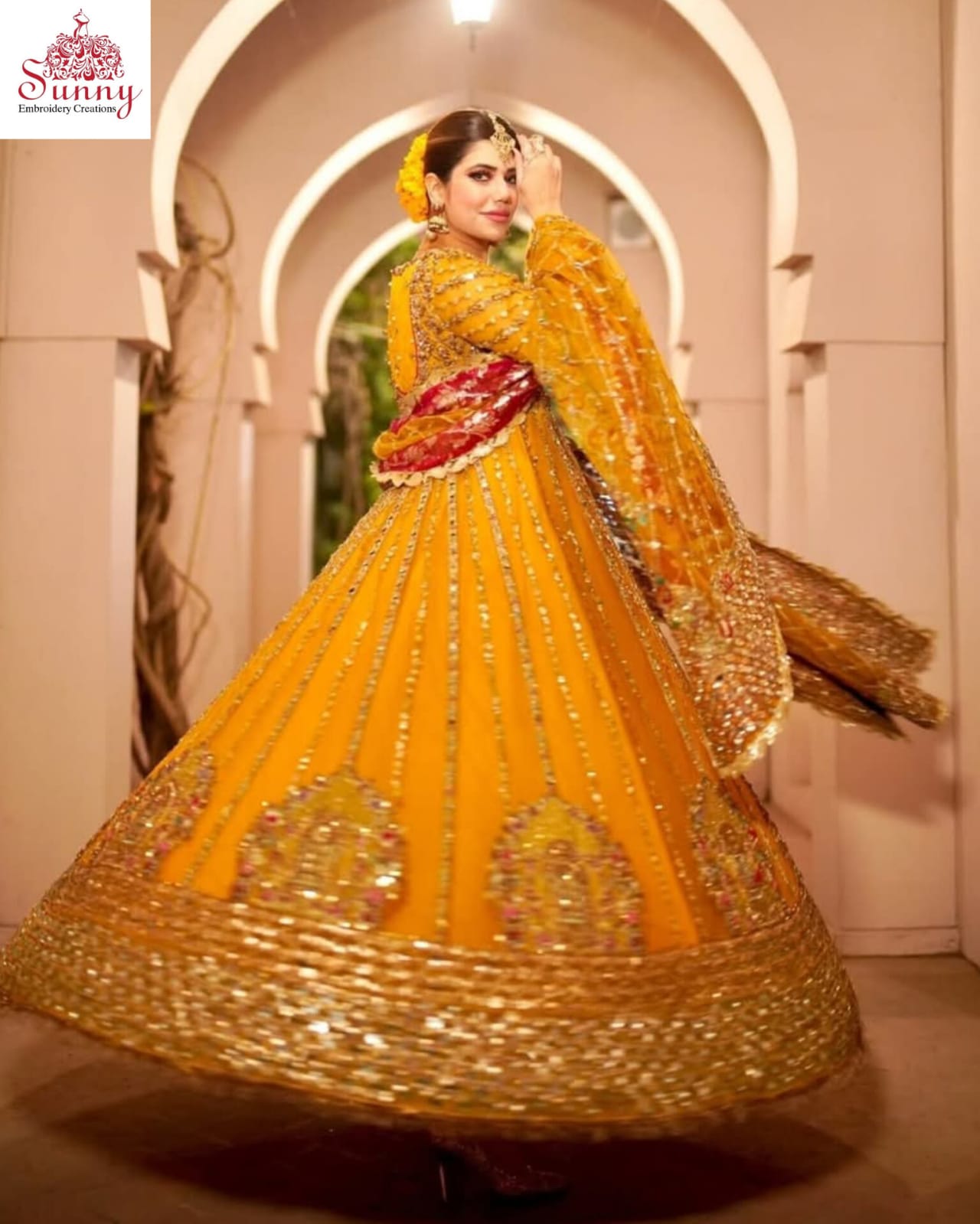 Mehndi Magic Party Wear - SUNNY Embroidery Creations