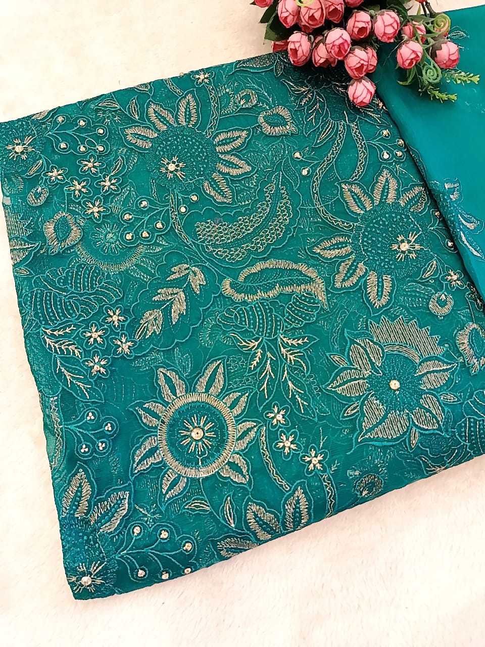 Cut Work Cove Party Wear - SUNNY Embroidery Creations