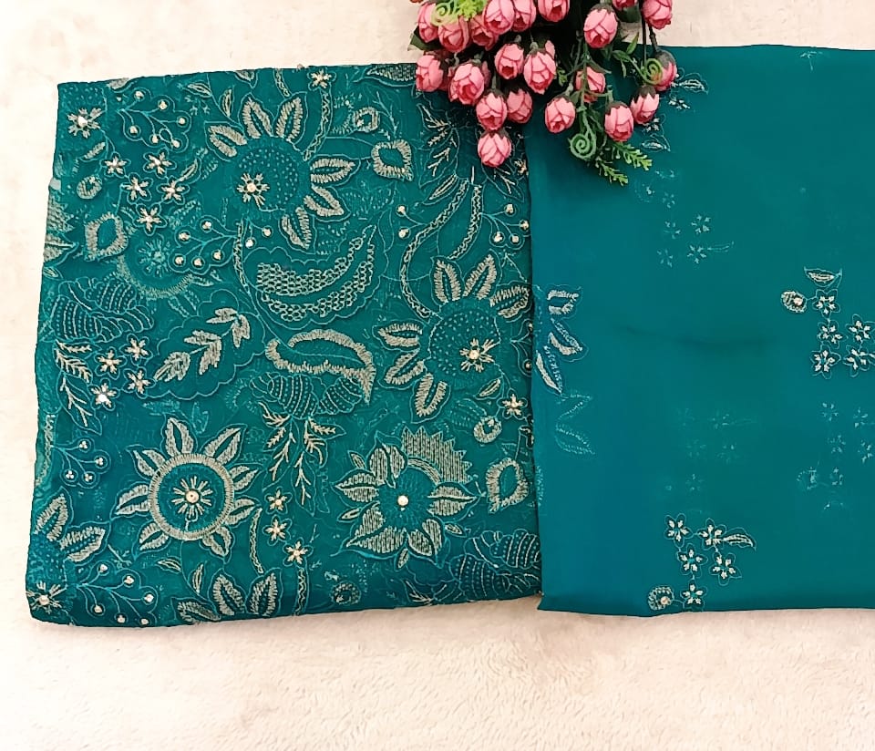 Cut Work Cove Party Wear - SUNNY Embroidery Creations