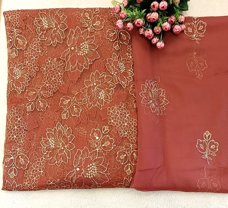 Rustic Elegance Party Wear - SUNNY Embroidery Creations