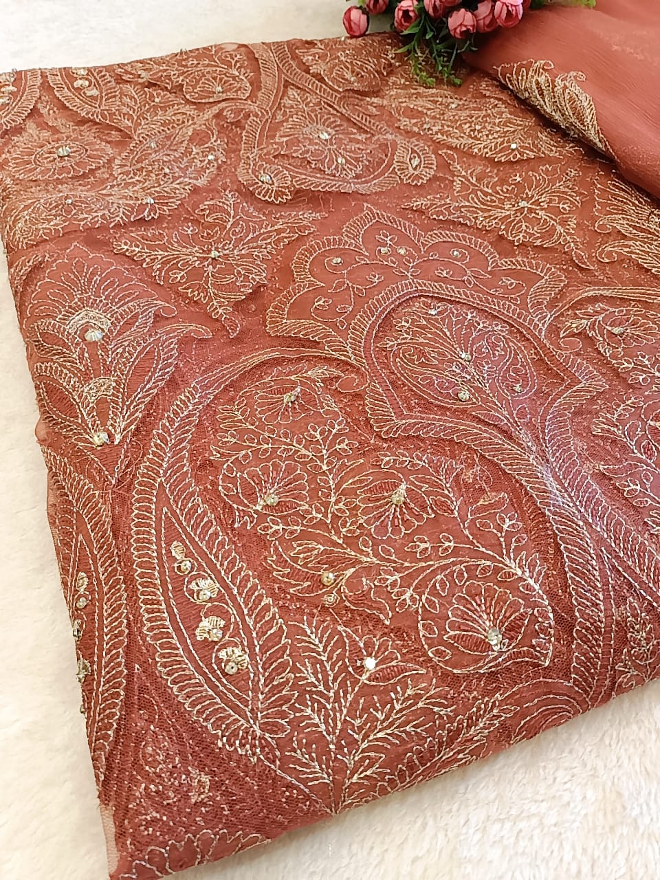 Earthy Oasis Party Wear - SUNNY Embroidery Creations