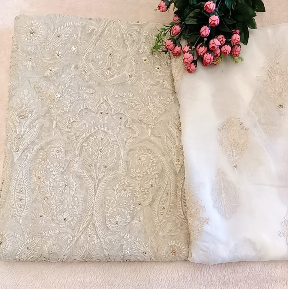 Pearl Perfection Party Wear - SUNNY Embroidery Creations