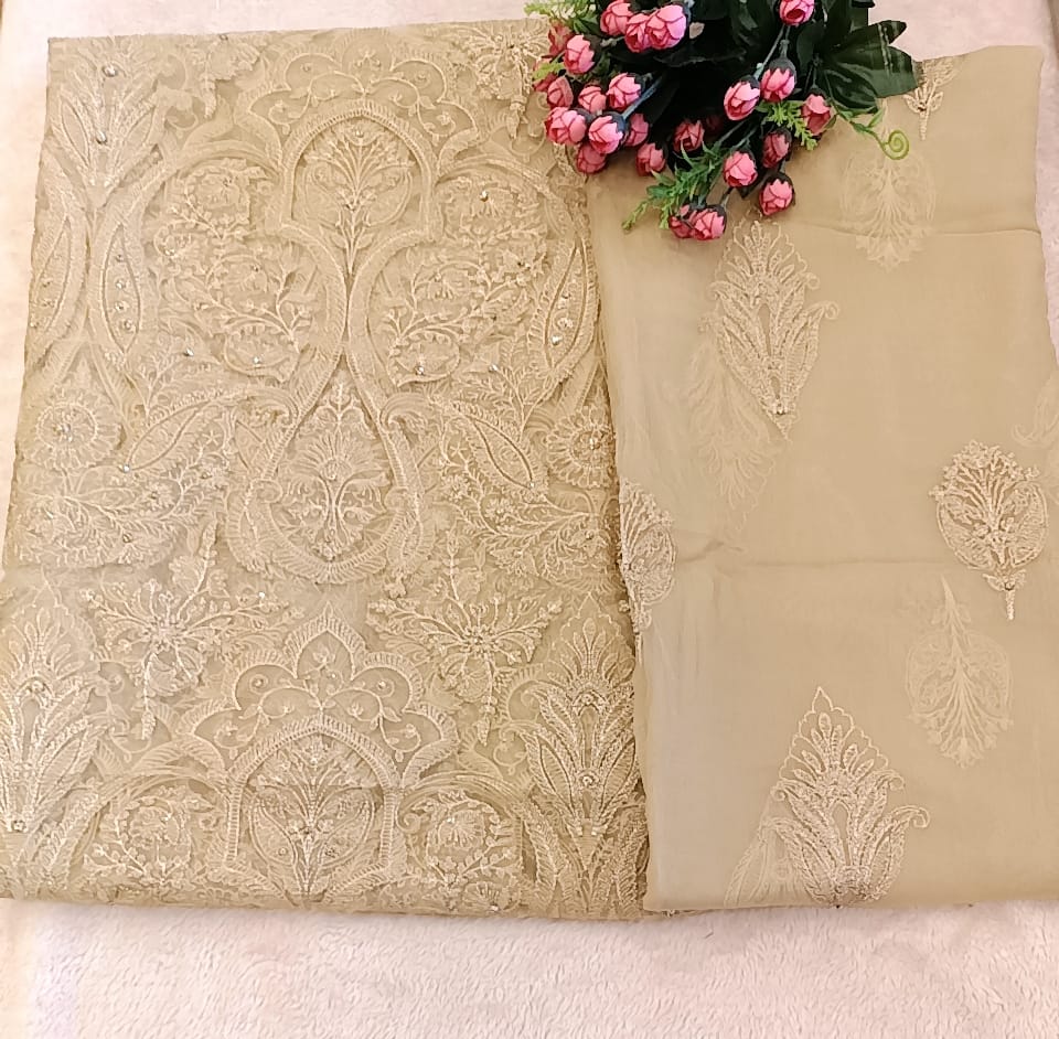 Ethereal Elegance Party Wear - SUNNY Embroidery Creations