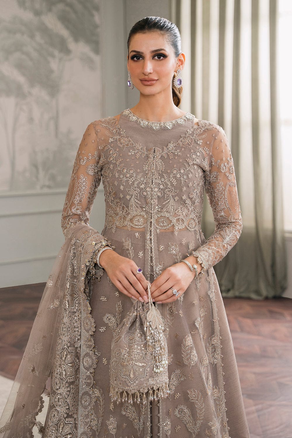 Warm Embrace Party Wear - SUNNY Embroidery Creations