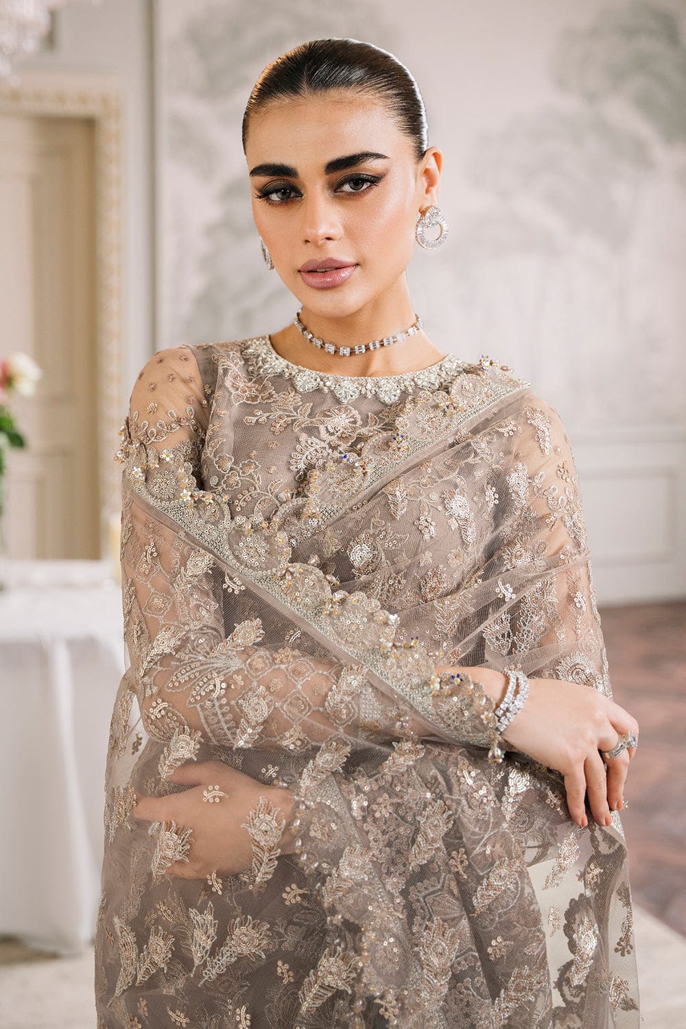 Warm Embrace Party Wear - SUNNY Embroidery Creations