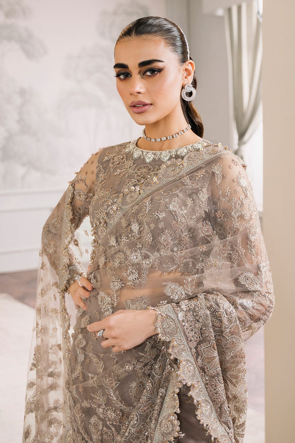 Warm Embrace Party Wear - SUNNY Embroidery Creations