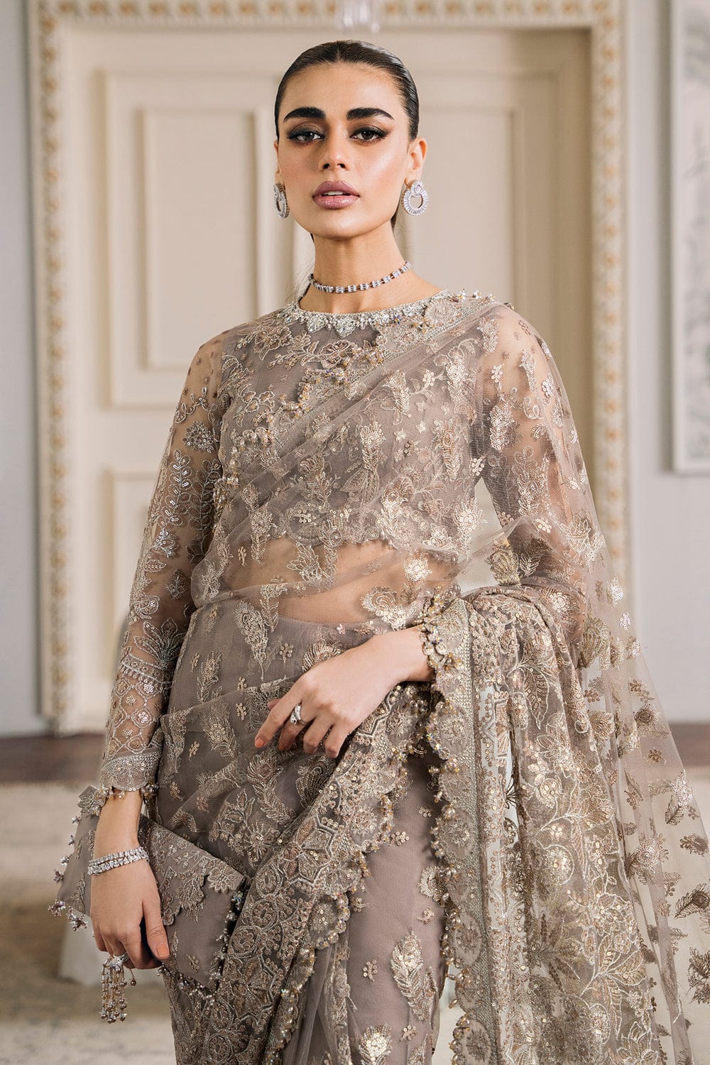 Warm Embrace Party Wear - SUNNY Embroidery Creations