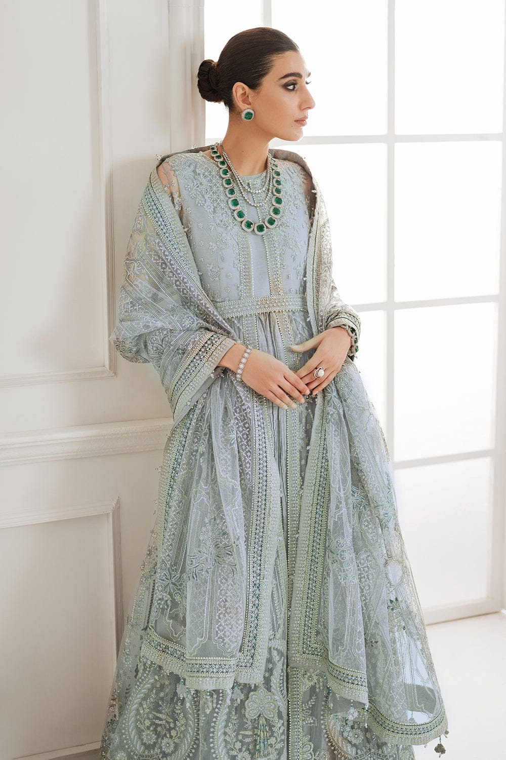 Pastel Paradise Party Wear - SUNNY Embroidery Creations