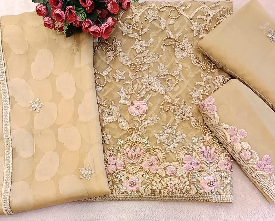 Cotton Net Party Wear - SUNNY Embroidery Creations