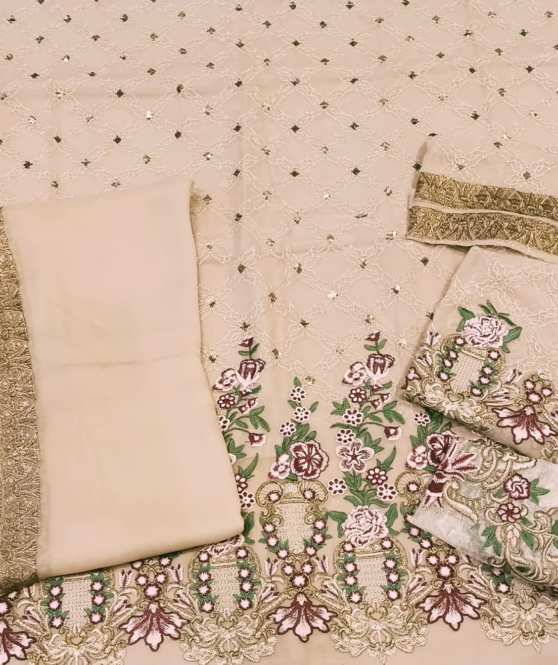 Luxury Party Wear Dress - SUNNY Embroidery Creations