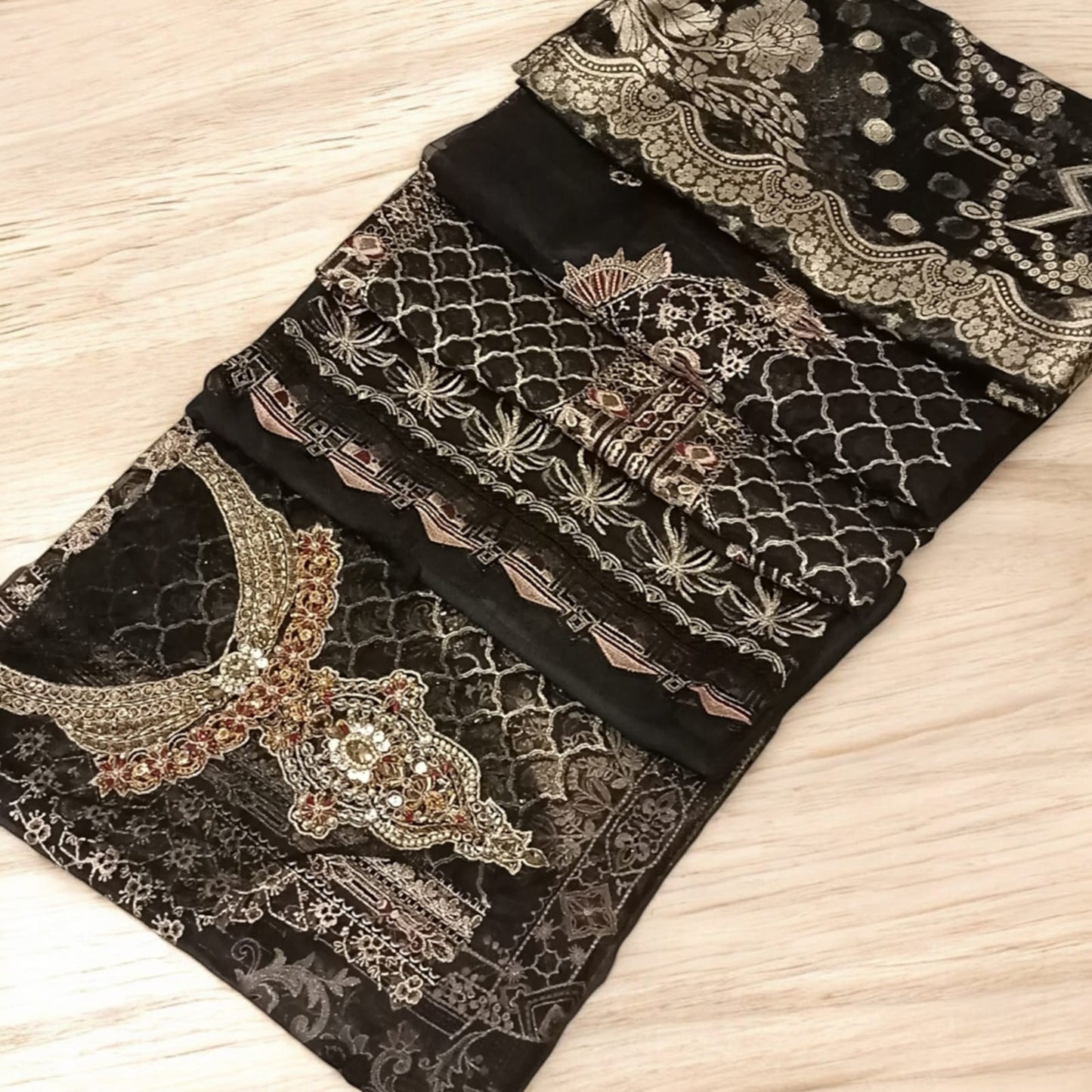 Luxury Party Wear Dress - SUNNY Embroidery Creations