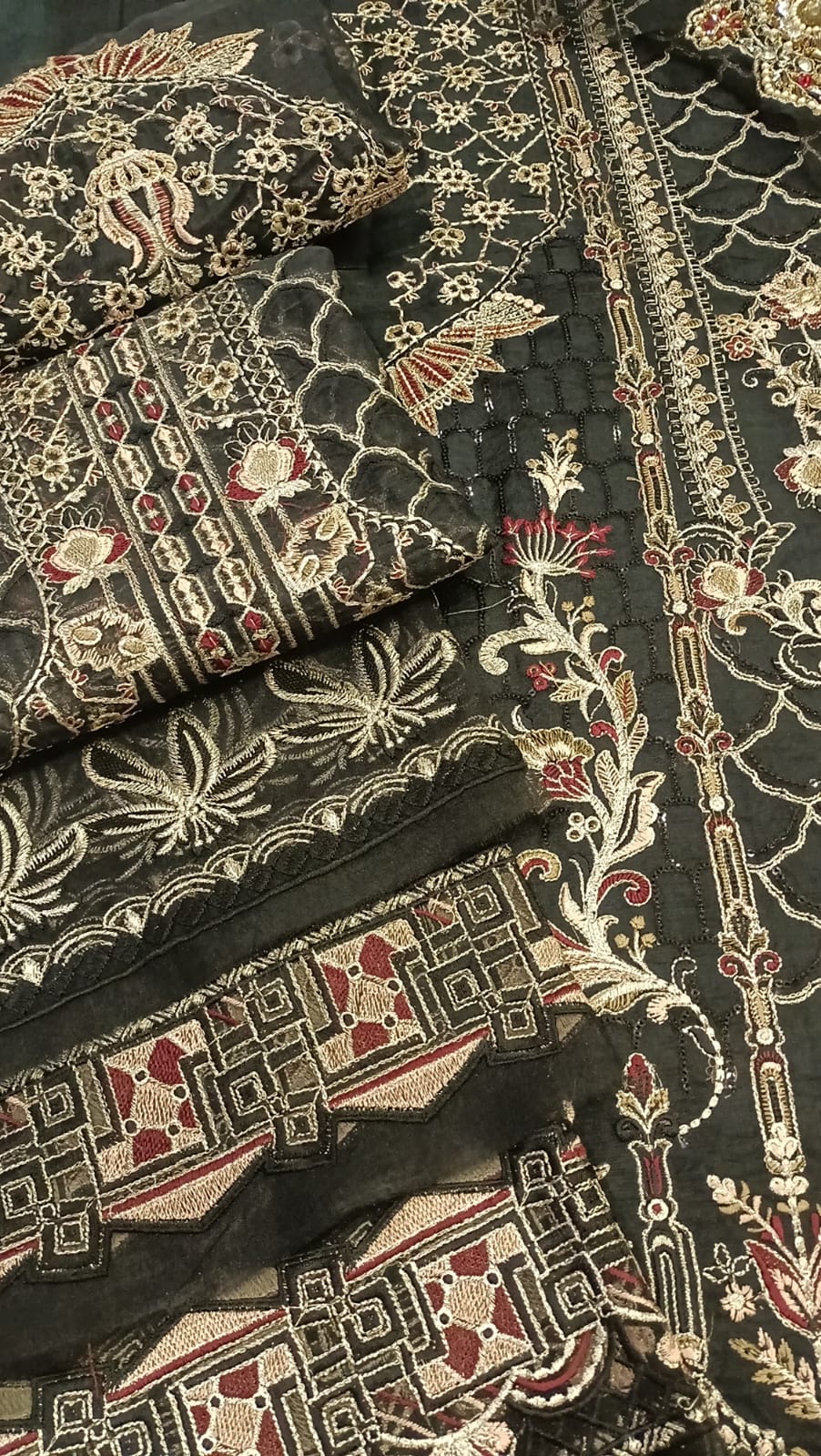 Luxury Party Wear Dress - SUNNY Embroidery Creations