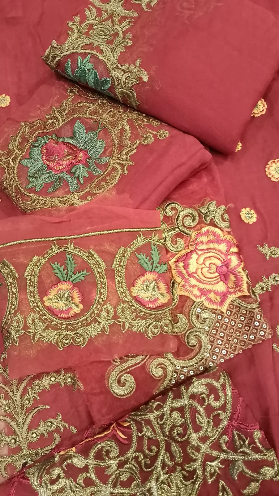 Luxury Party Wear Dress - SUNNY Embroidery Creations