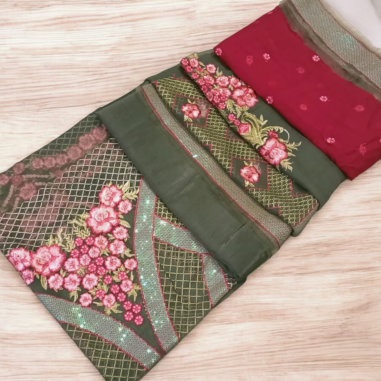 Luxury Party Wear Dress - SUNNY Embroidery Creations