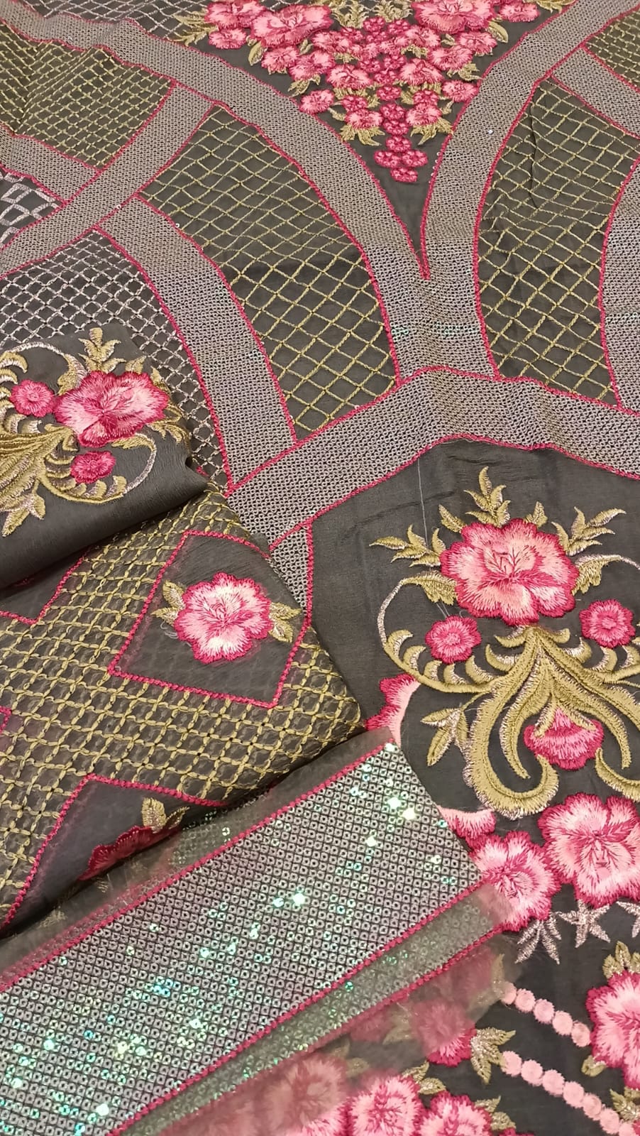 Luxury Party Wear Dress - SUNNY Embroidery Creations