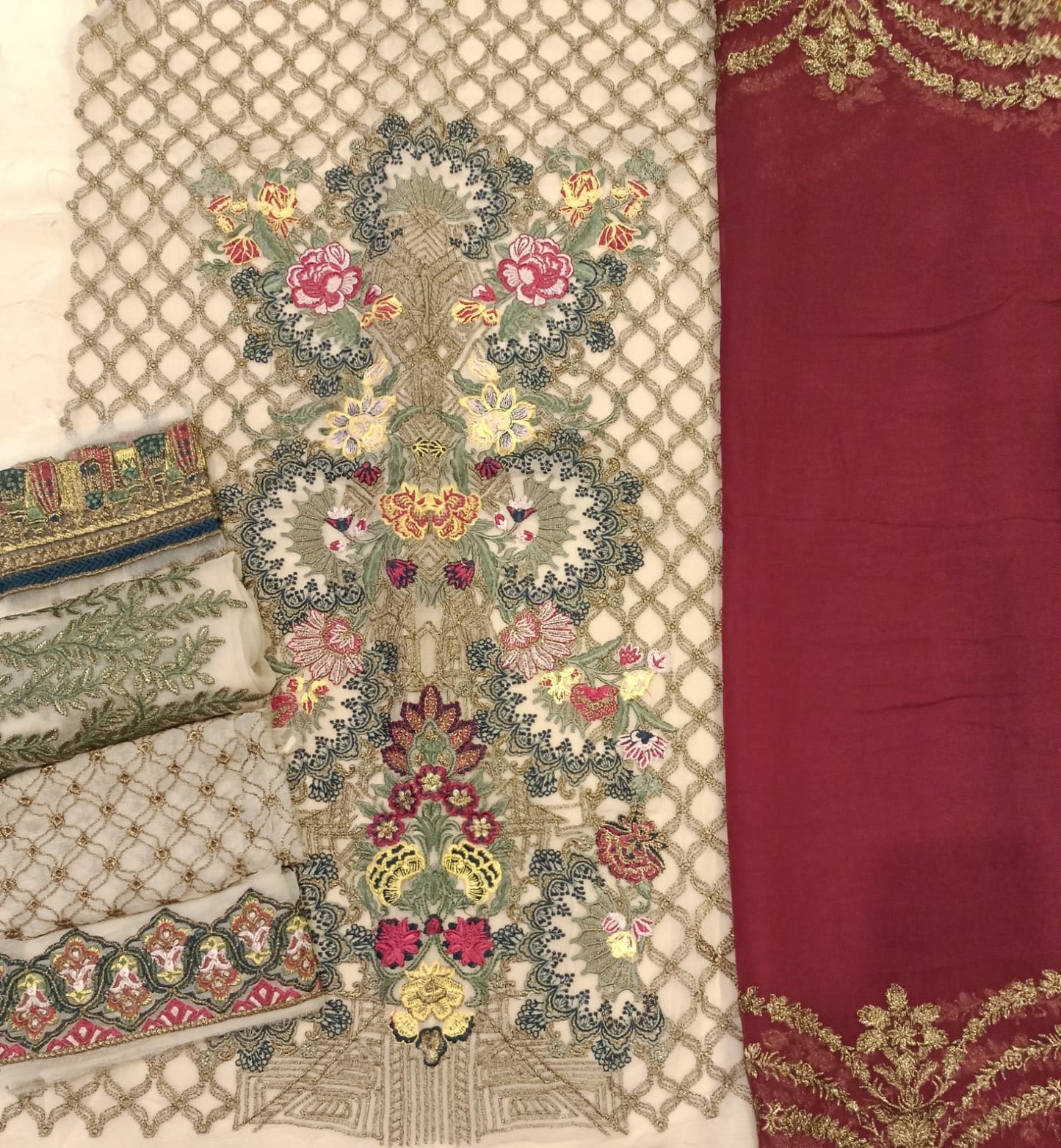 Luxury Party Wear Dress - SUNNY Embroidery Creations
