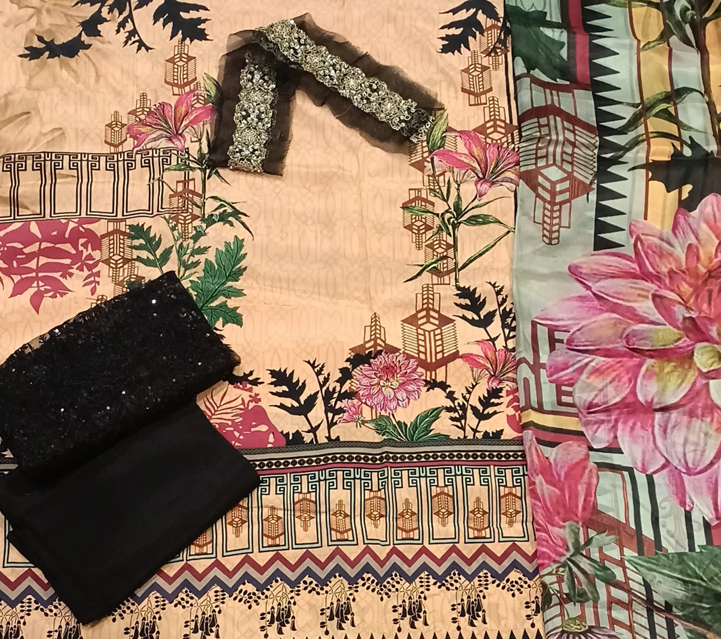 Luxury Party Wear Dress - SUNNY Embroidery Creations