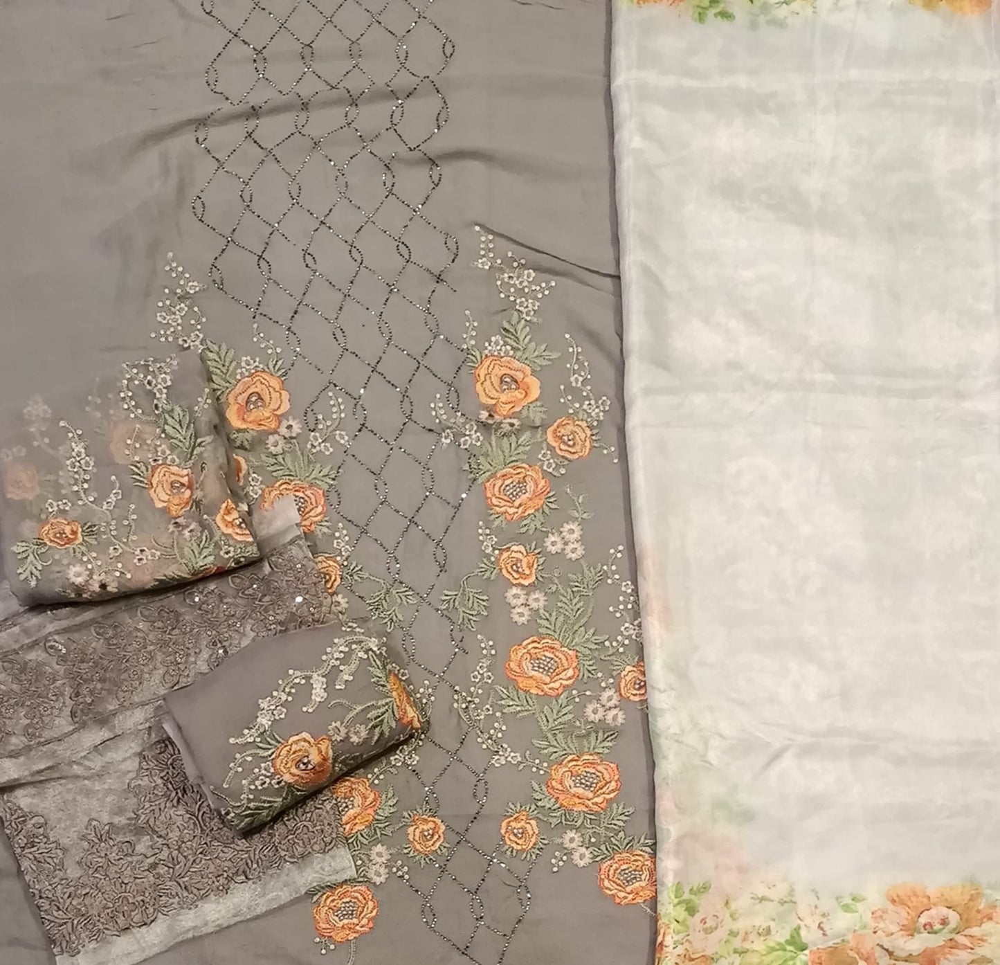 Luxury Party Wear Dress - SUNNY Embroidery Creations