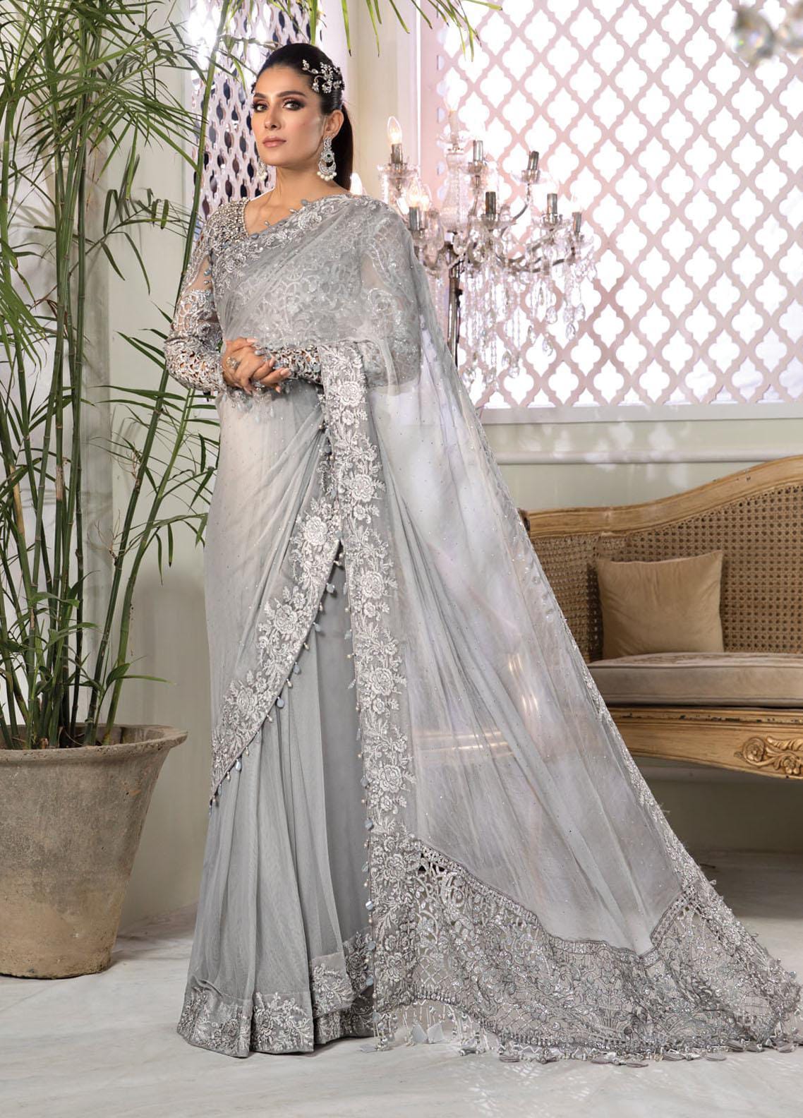 Luxury Un-stitched Saree - SUNNY Embroidery Creations