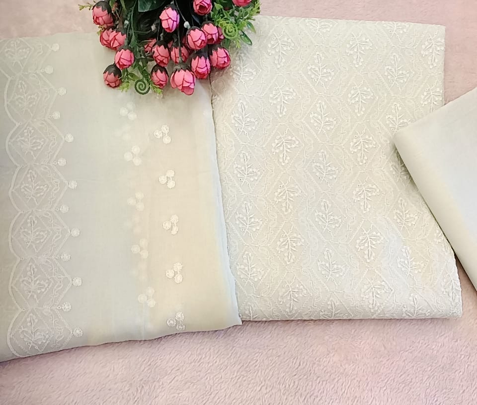 Chikan Kari Lawn Dress - SUNNY Embroidery Creations
