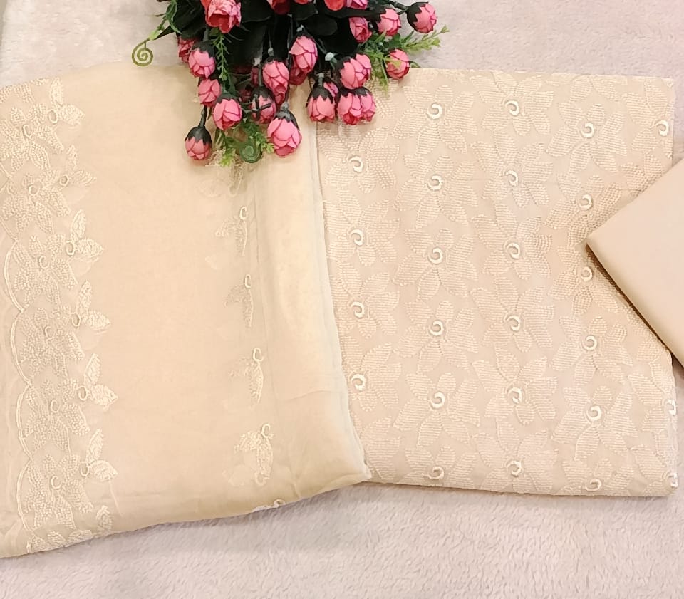 Chikan Kari Lawn Dress - SUNNY Embroidery Creations