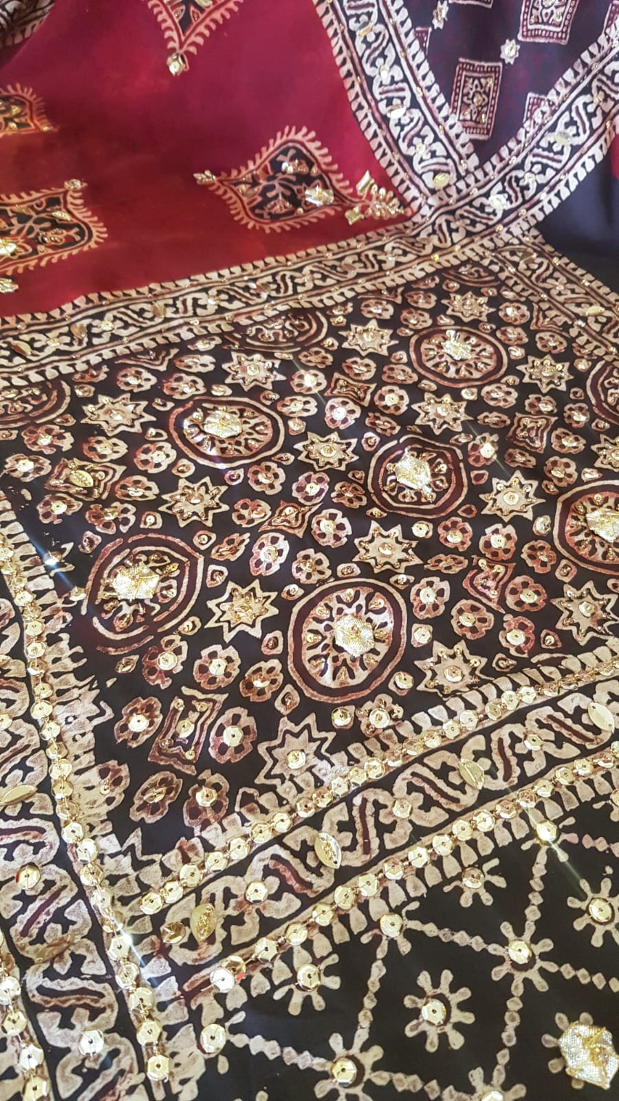 Ajrak Adorned