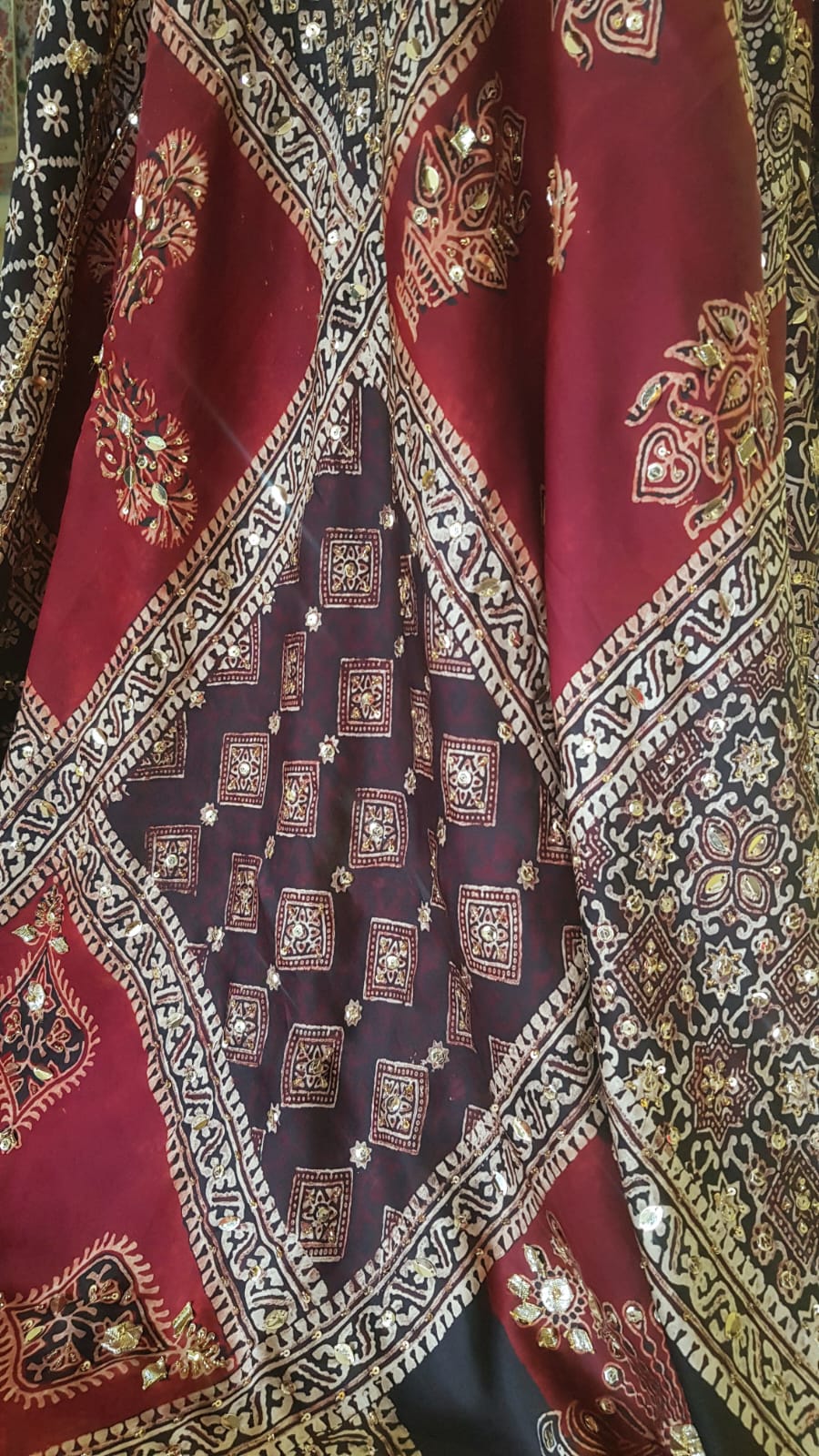 Ajrak Adorned