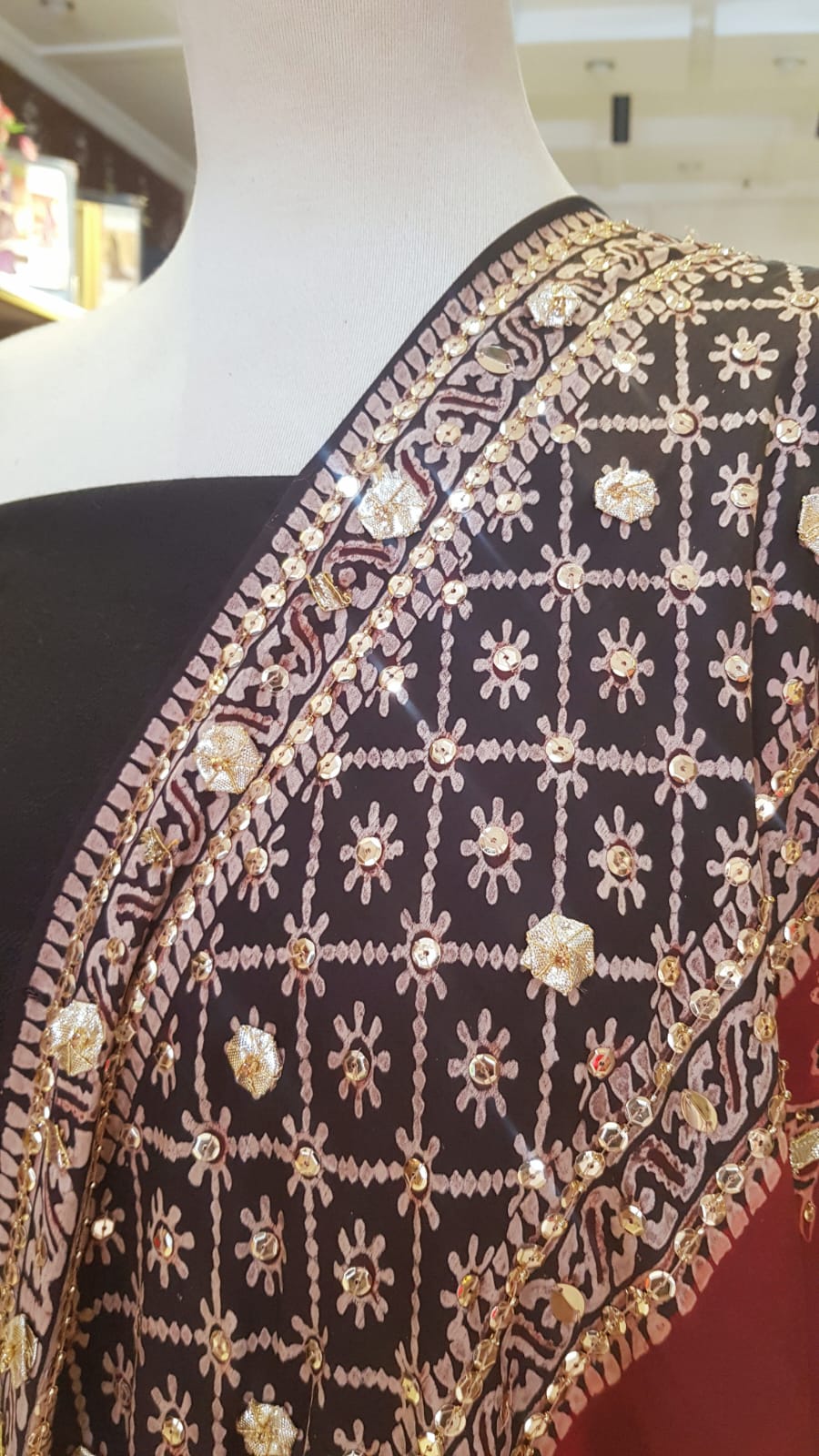 Ajrak Adorned