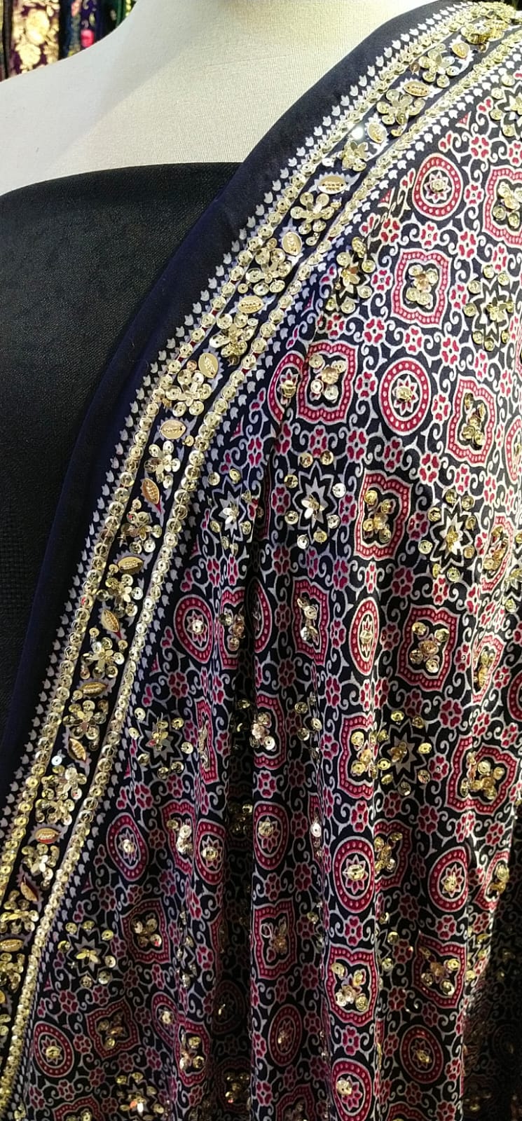 Ajrak Adorned