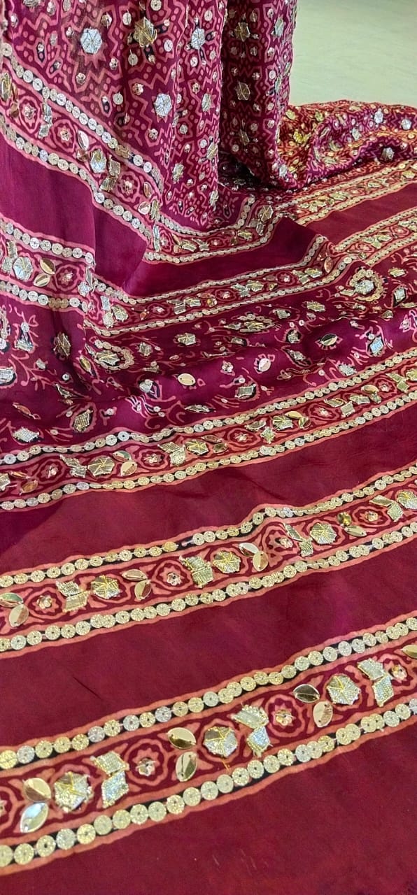 Ajrak Adorned