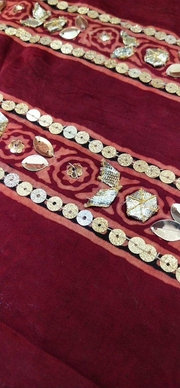 Ajrak Adorned