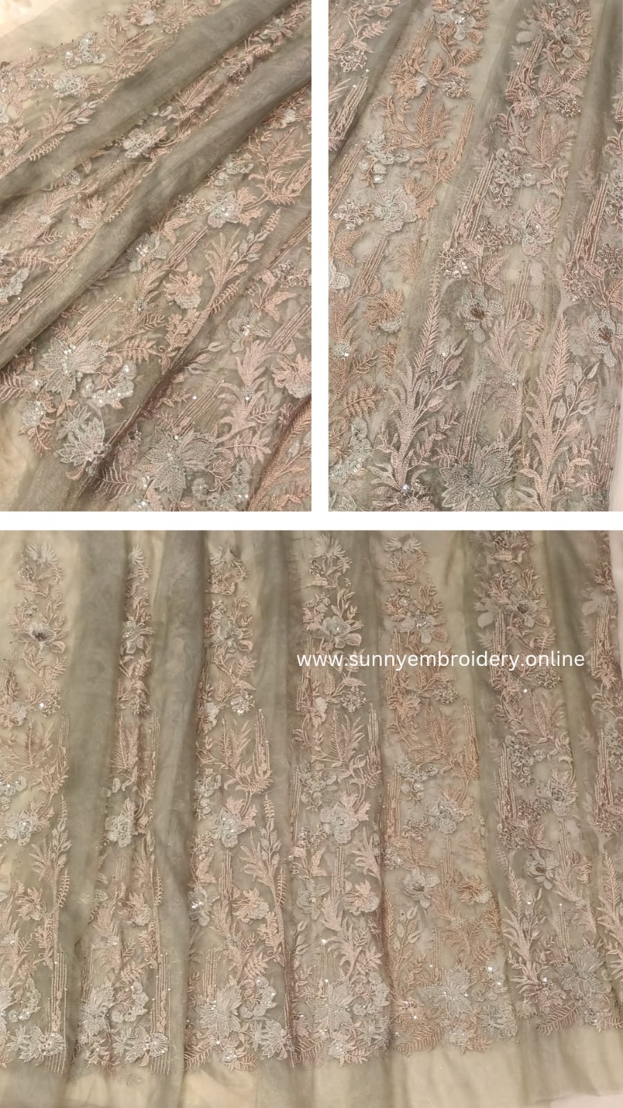 Embroidered Skirt Panels