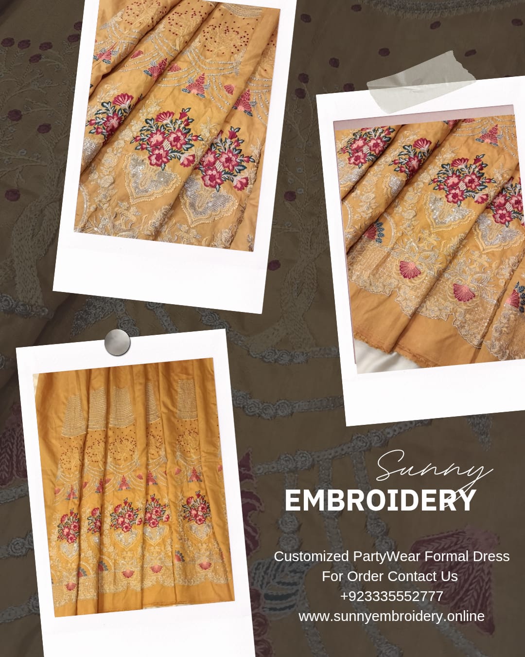 Embroidered Skirt Panels