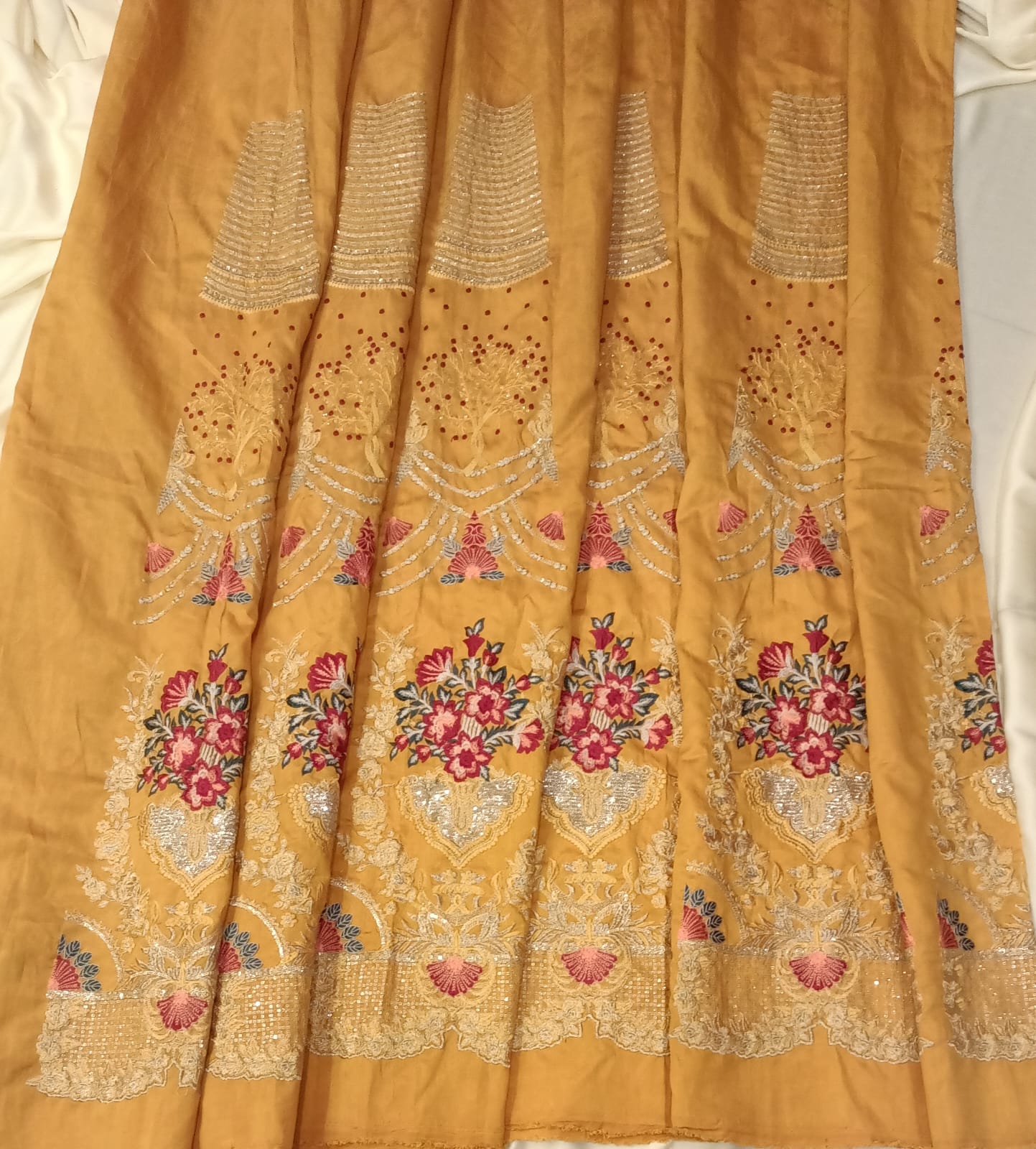Embroidered Skirt Panels