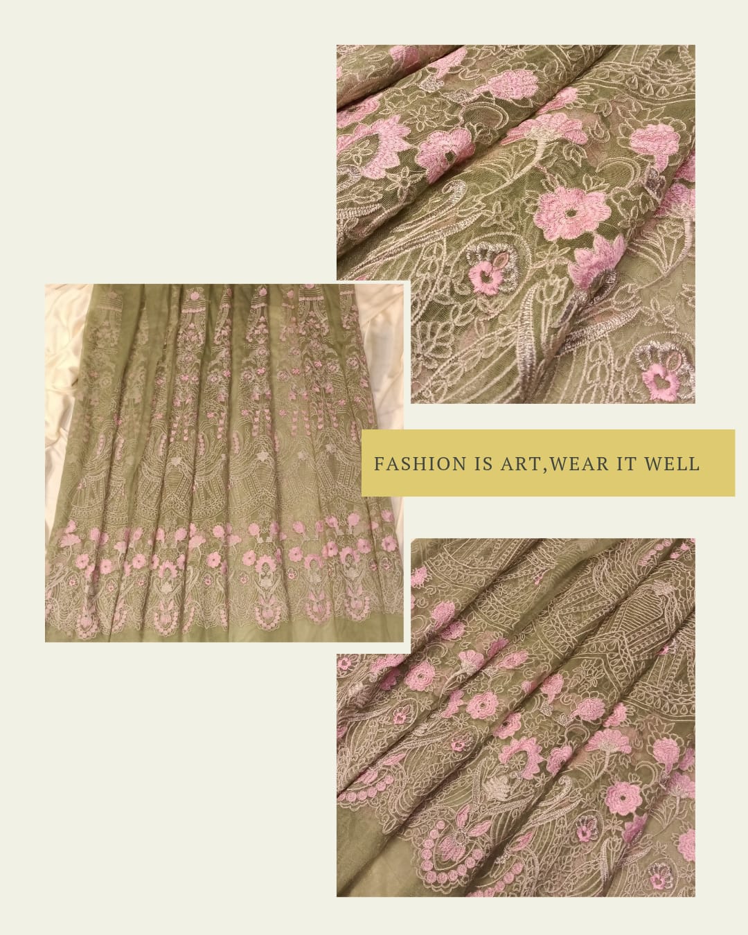Embroidered Skirt Panels