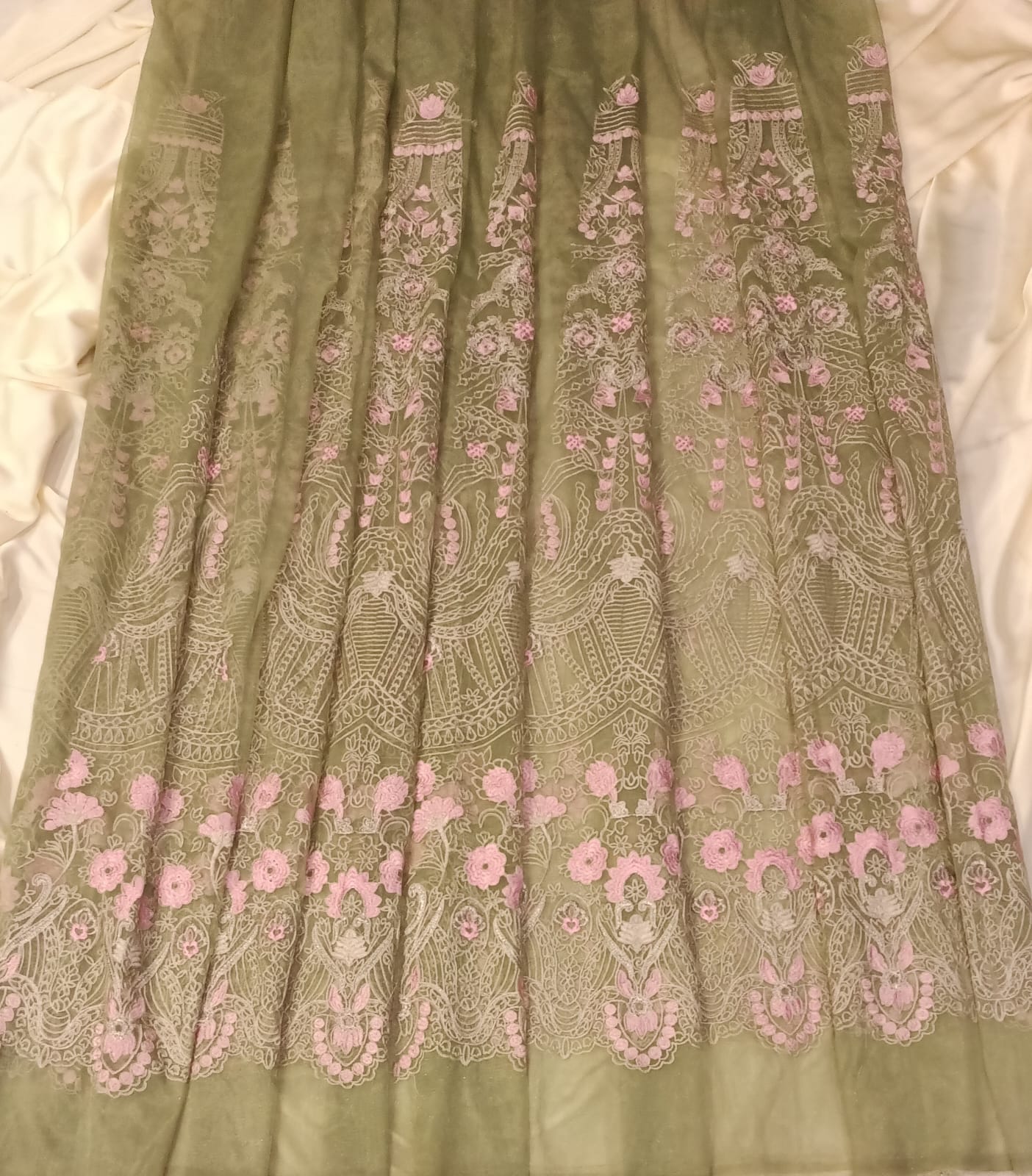 Embroidered Skirt Panels