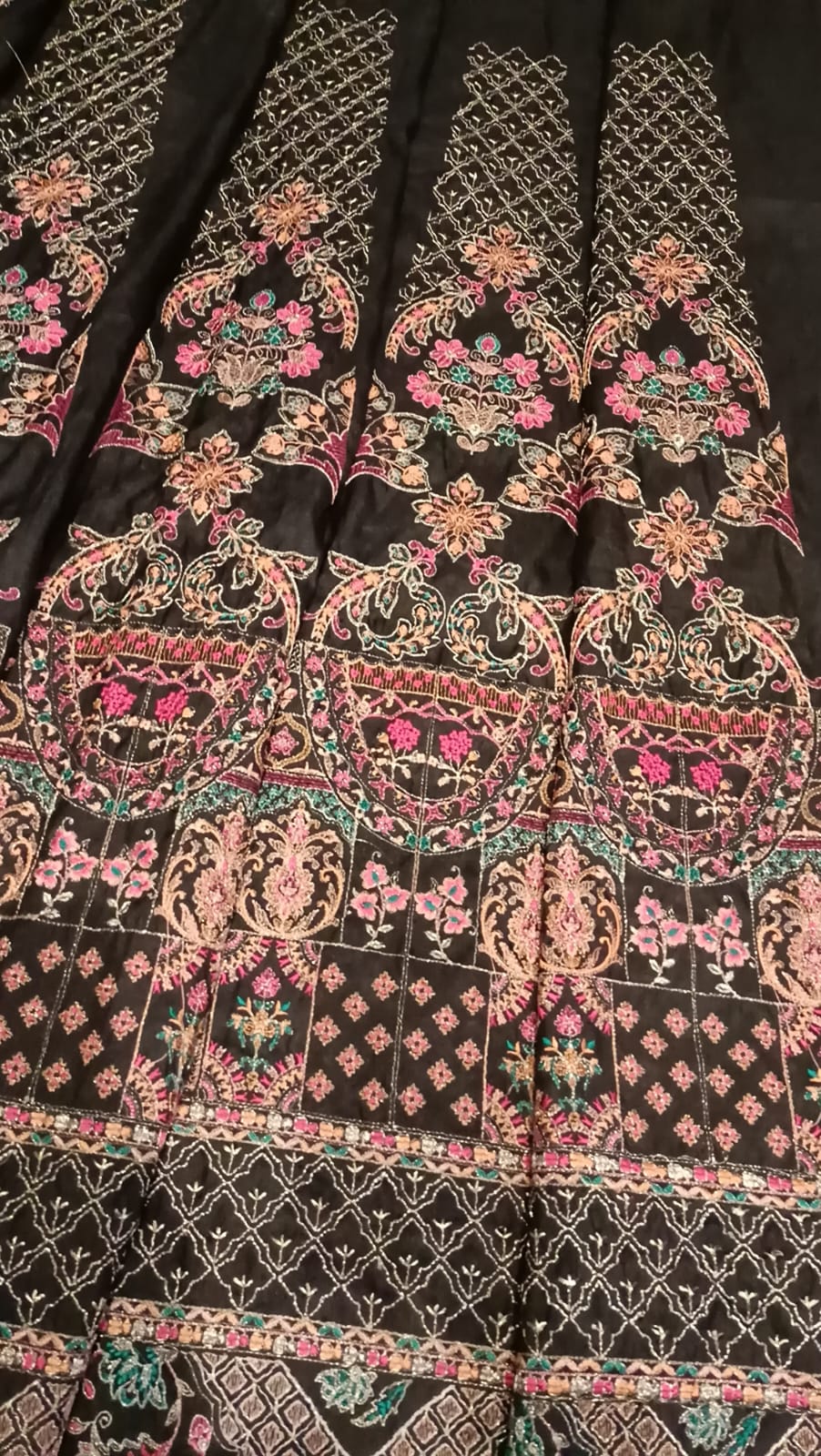 Embroidered Skirt Panels