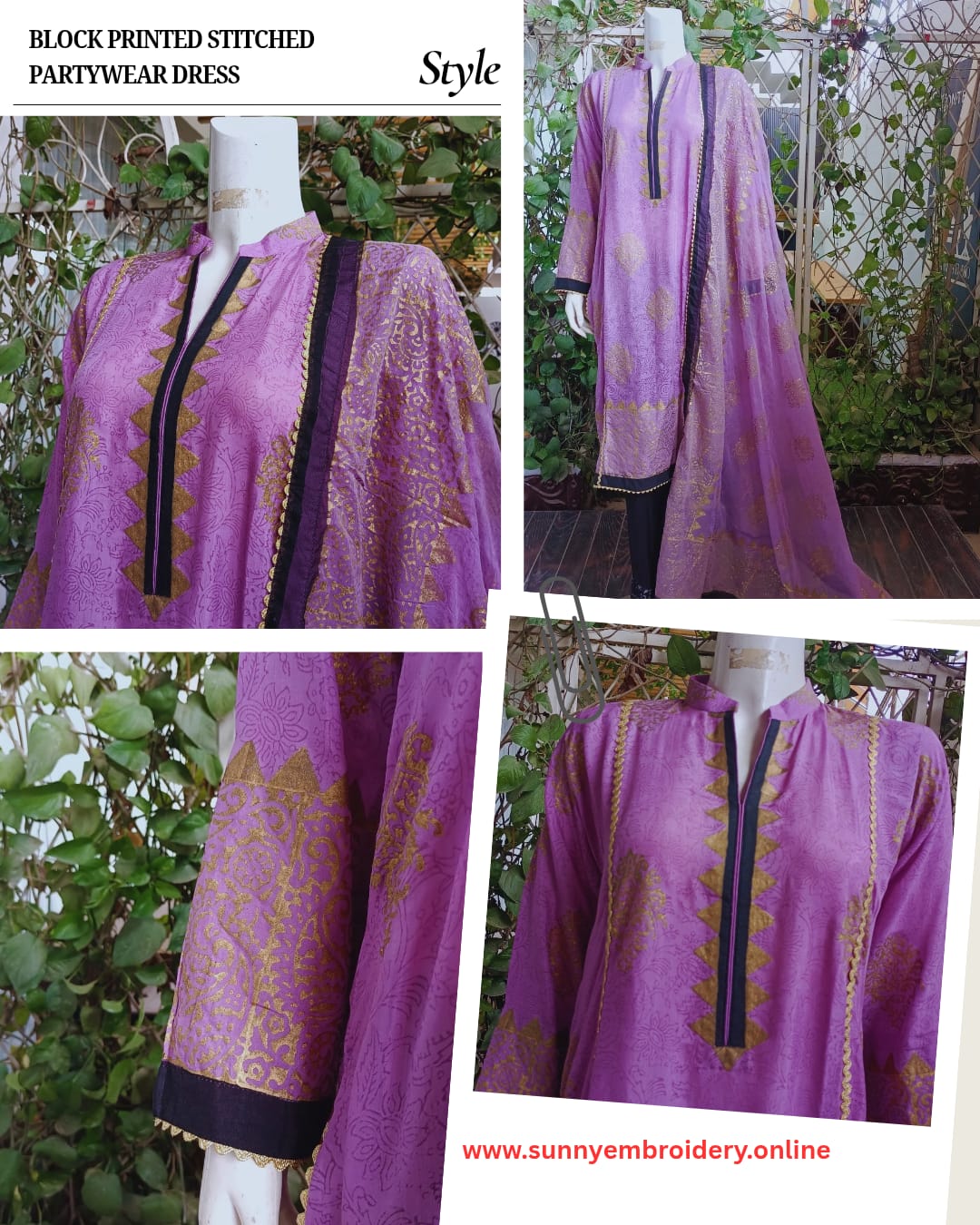 Unique Block Printed Dress,Made With Love