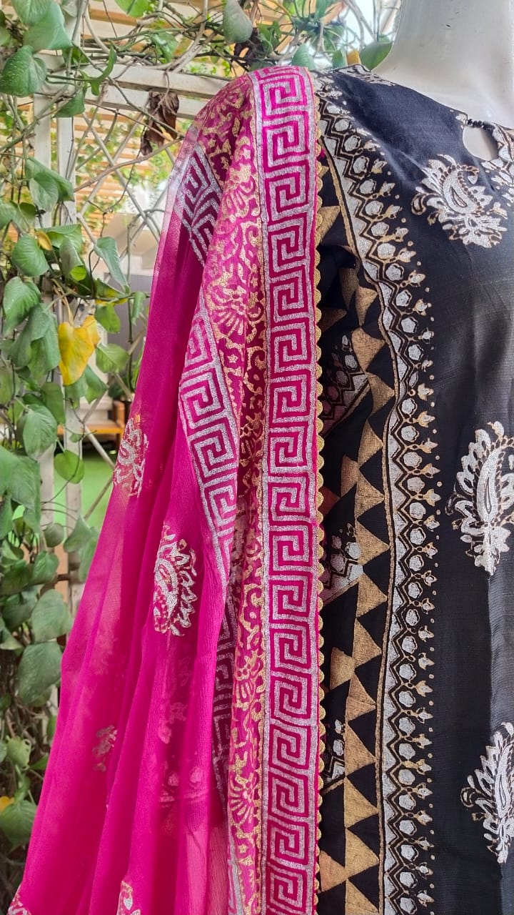 Unique Block Printed Dress,Made With Love