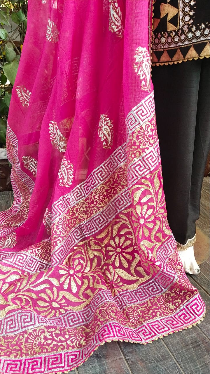 Unique Block Printed Dress,Made With Love