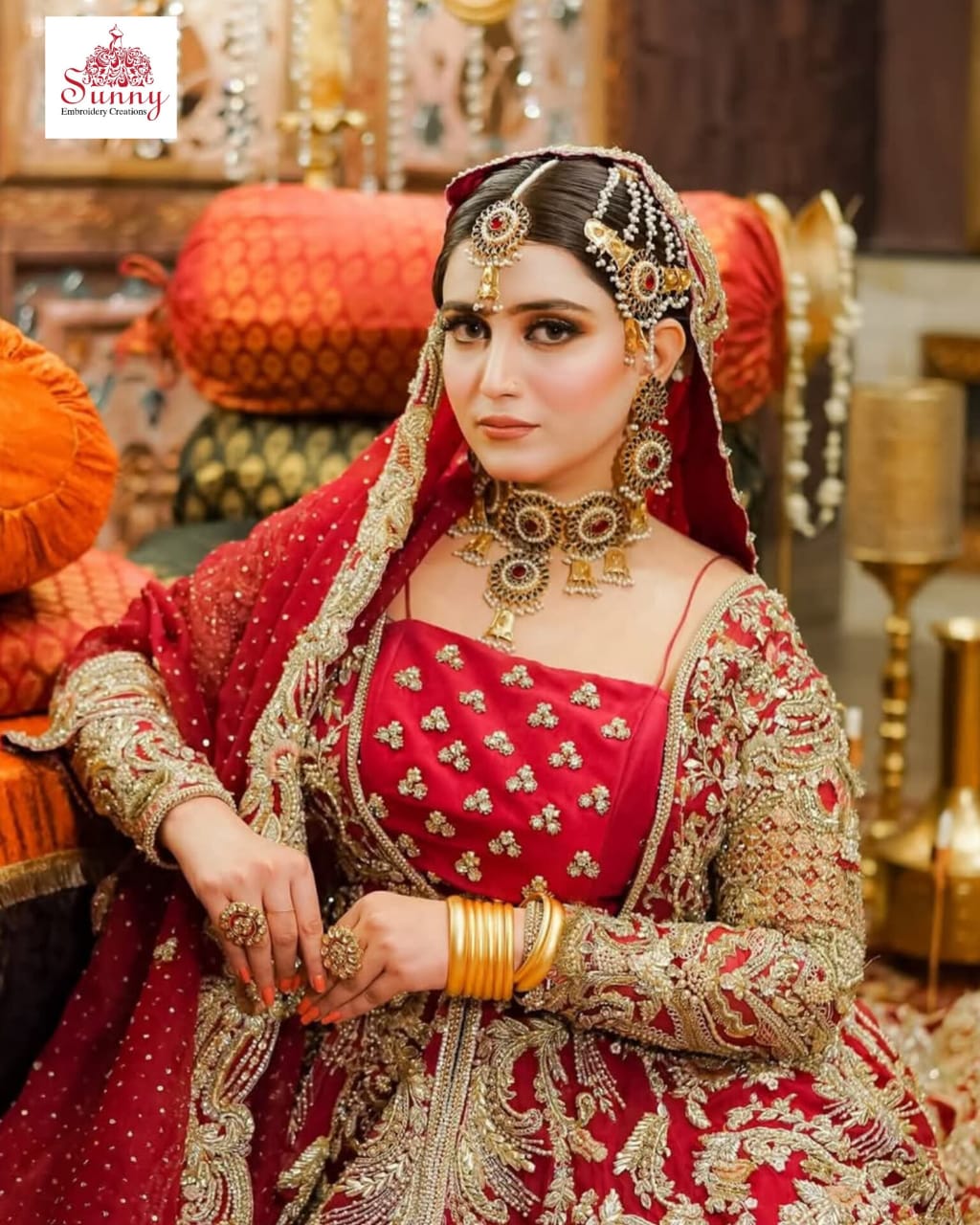 Love In Red Bridal Wear - SUNNY Embroidery Creations